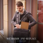 Luxorro Full Grain Leather Briefcases For Men, Handcrafted Leather Laptop Bag For Men, Our Leather Bags For Men Come In A Beautiful Gift Box, Perfect Christmas Gifts For Men, Brown, Fits 15.6" Laptop - Image 8